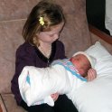 Amber gets to hold Kylee